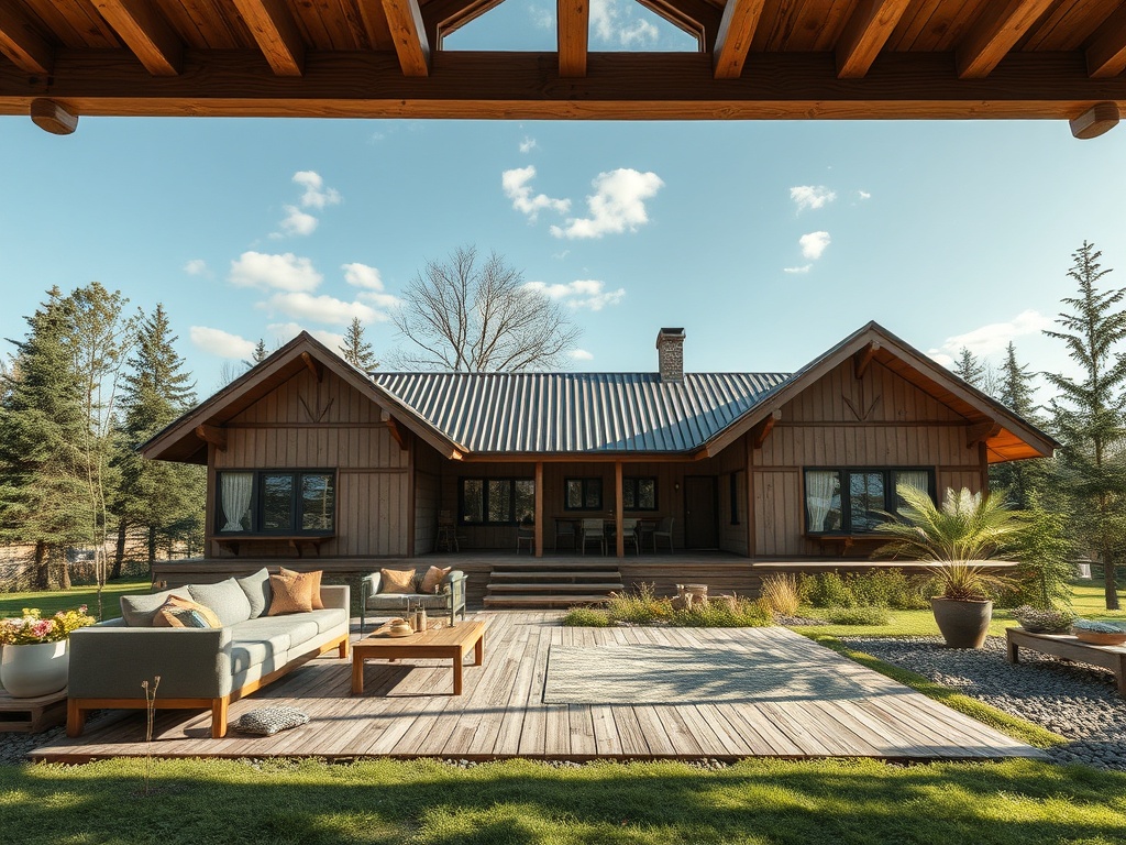 ТРИАСК | Терраса на крыше дома из клееного бруса ТРИАСК | Терраса на крыше дома из клееного бруса